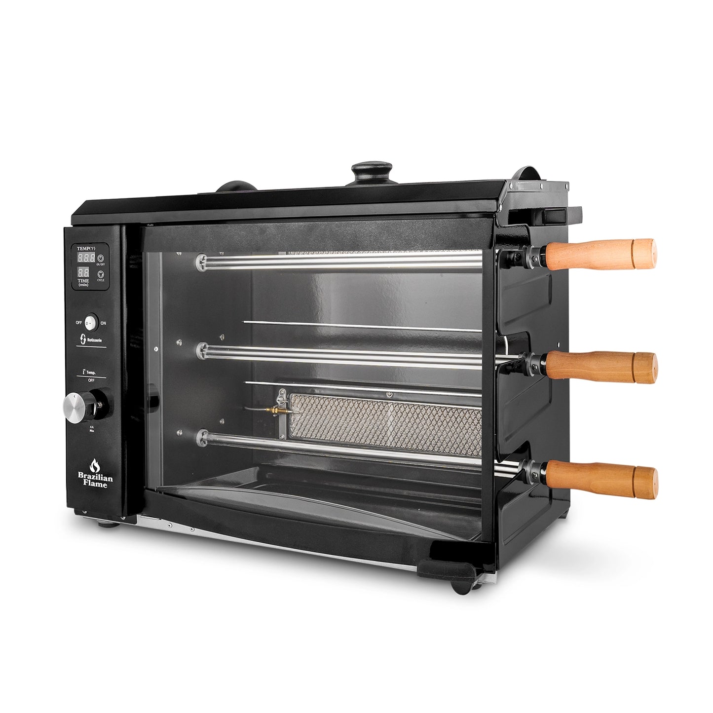 Churrasqueira a Gás Rotisserie Brasileira com 3 Espetos