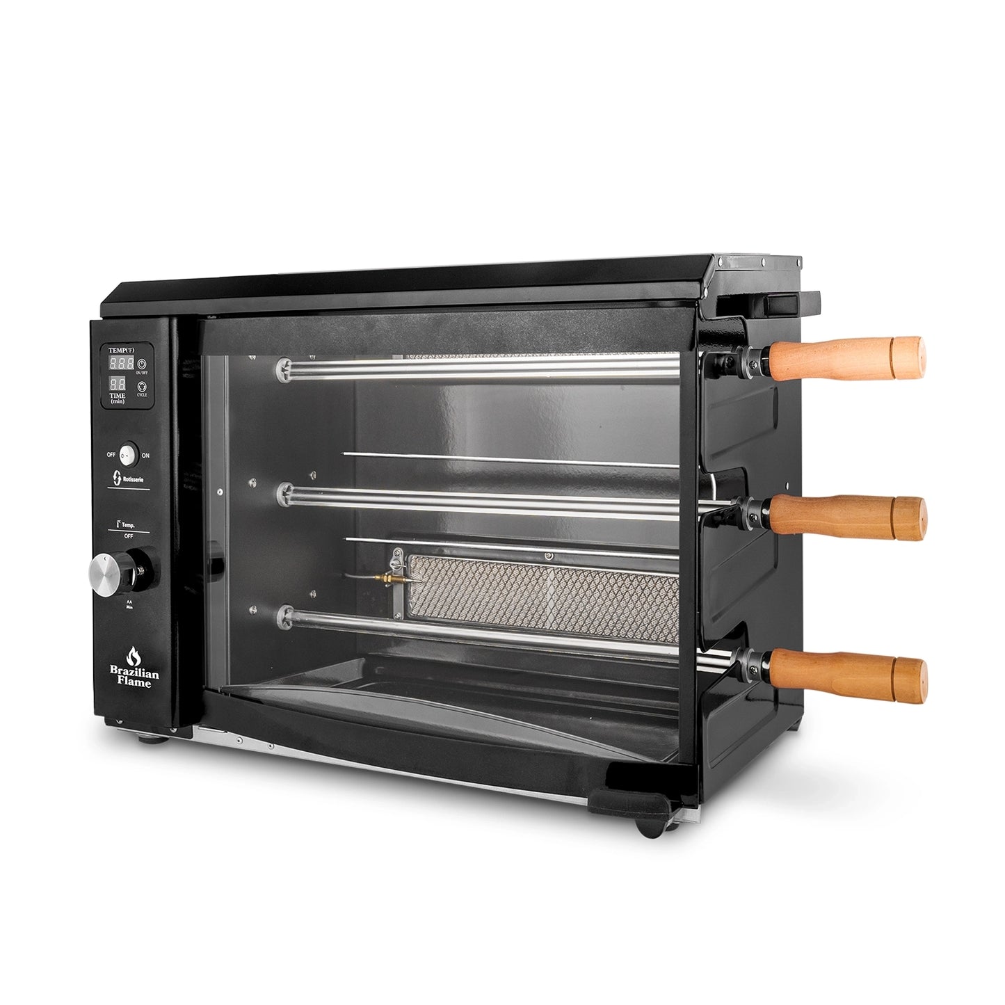 Churrasqueira a Gás Rotisserie Brasileira com 3 Espetos