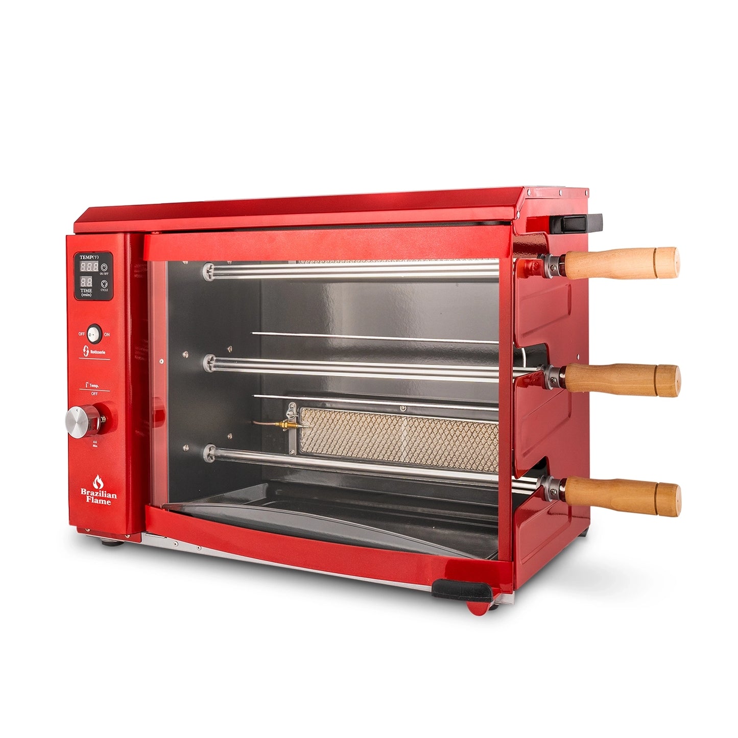 Churrasqueira a Gás Rotisserie Brasileira com 3 Espetos