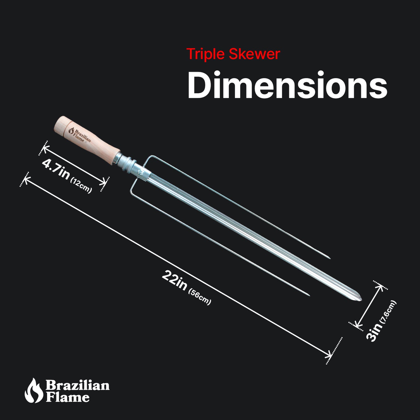 Espeto Triplo Chama Brasileira