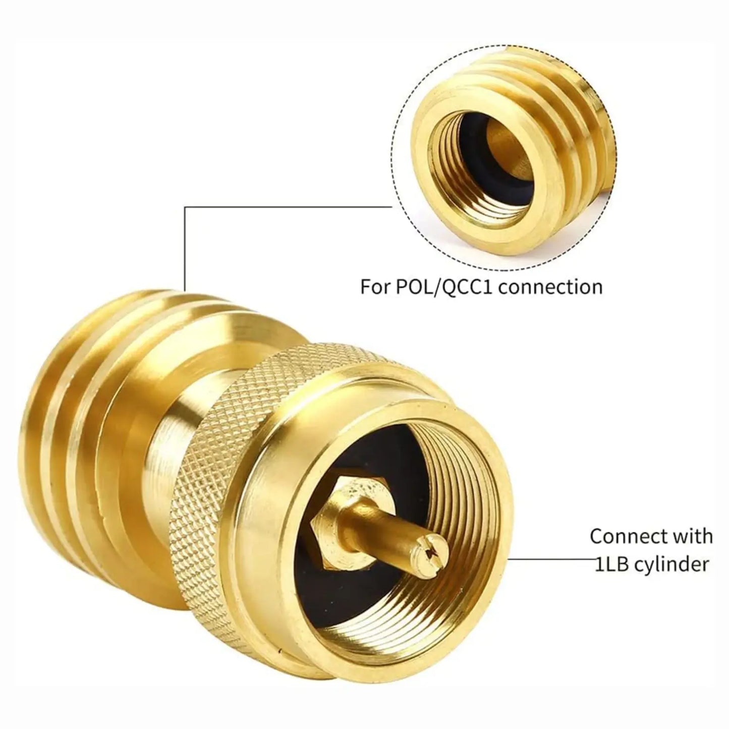 Adaptador de tanque de propano de chama brasileira