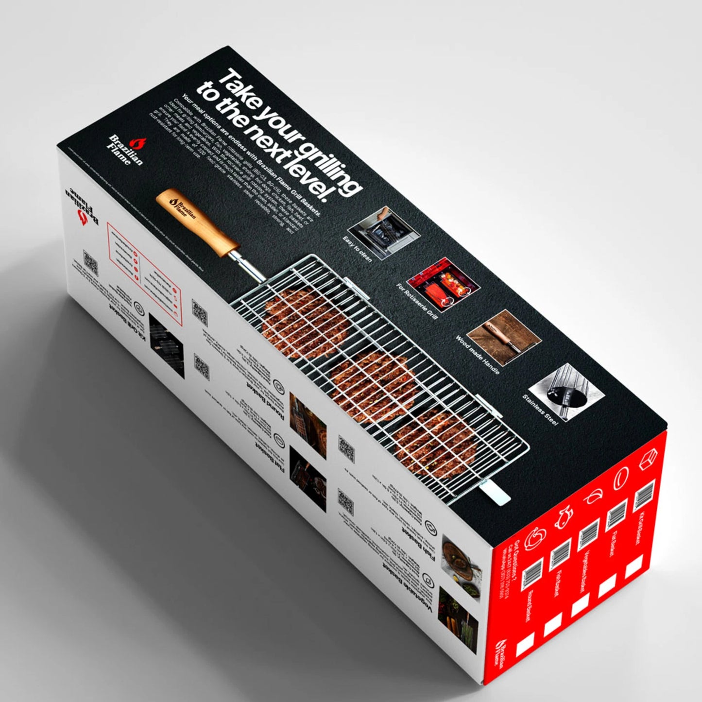 Conjunto de cesta brasileira Flame Grill