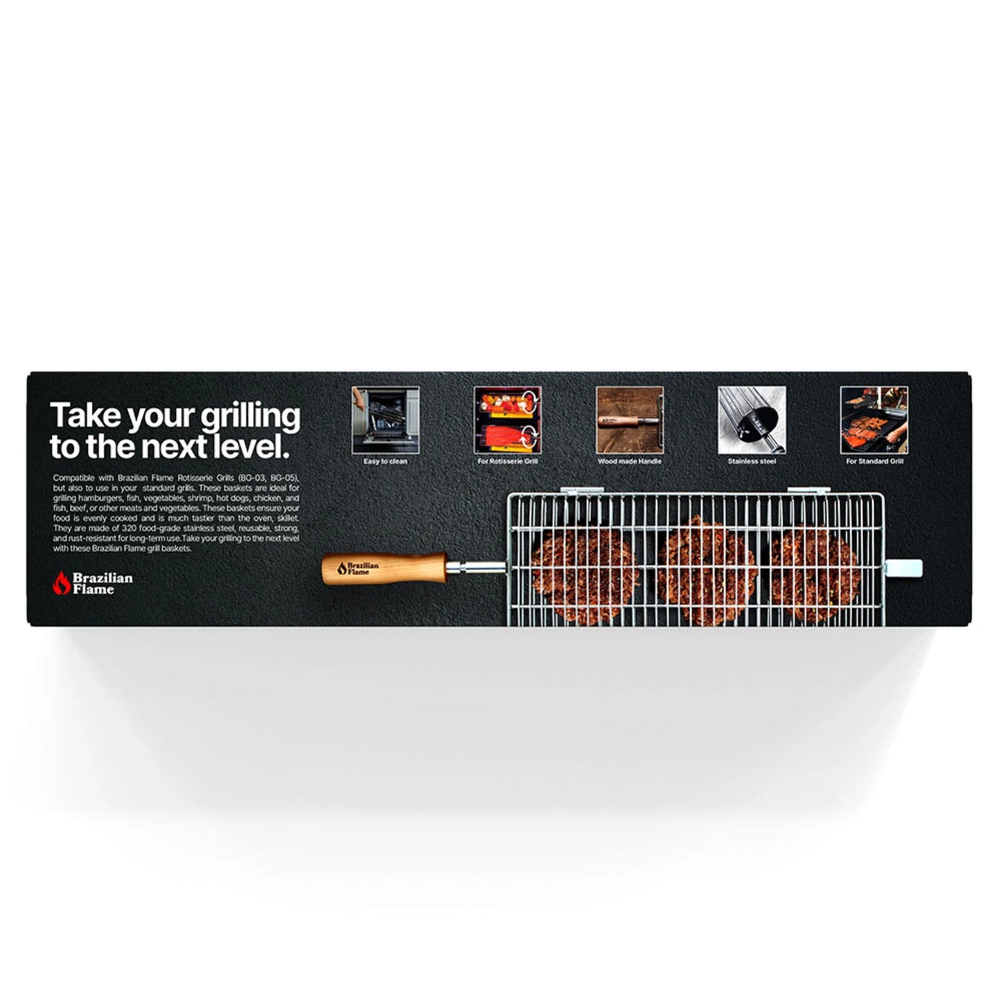 Conjunto de cesta brasileira Flame Grill
