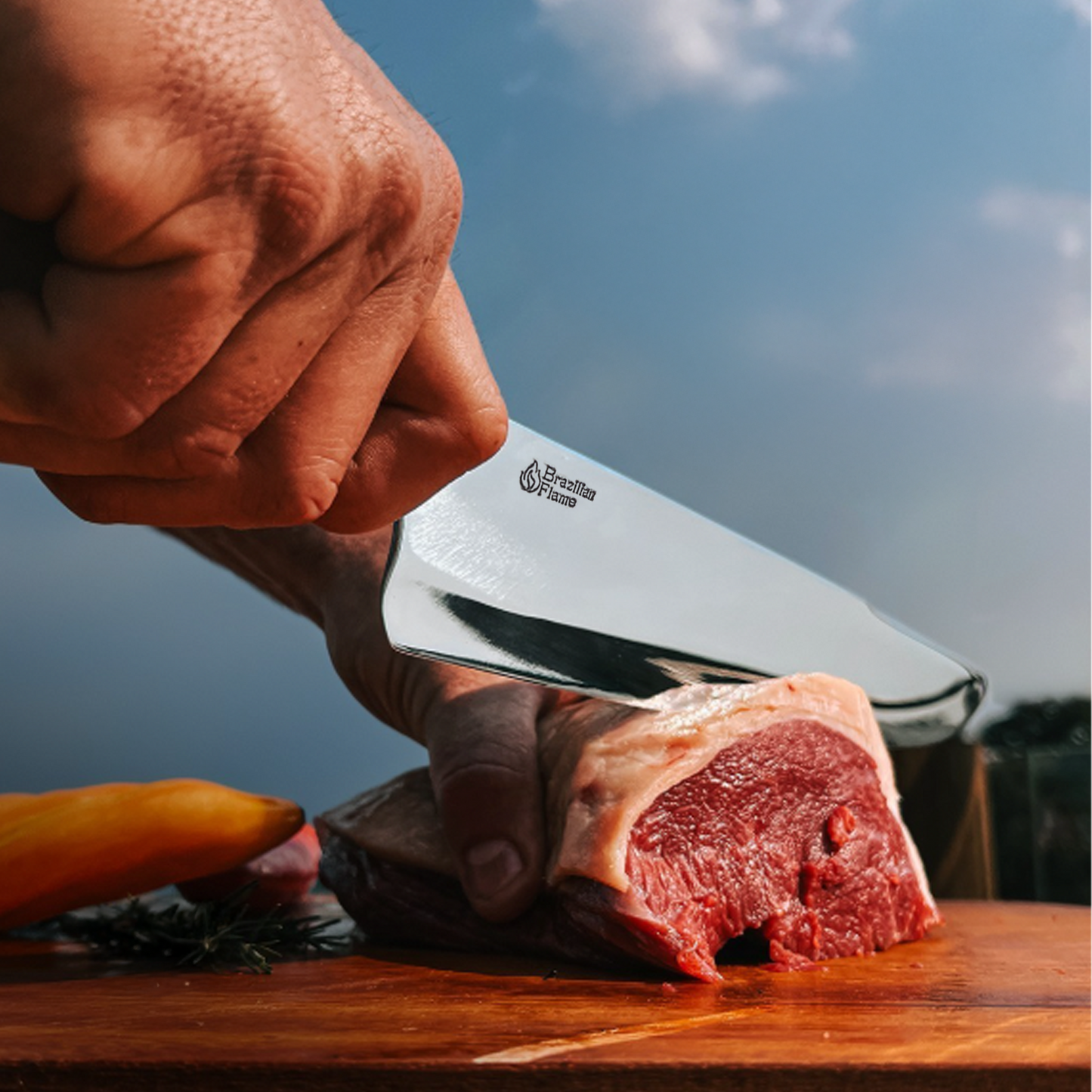 Faca de Picanha Flame Chef Brasileira