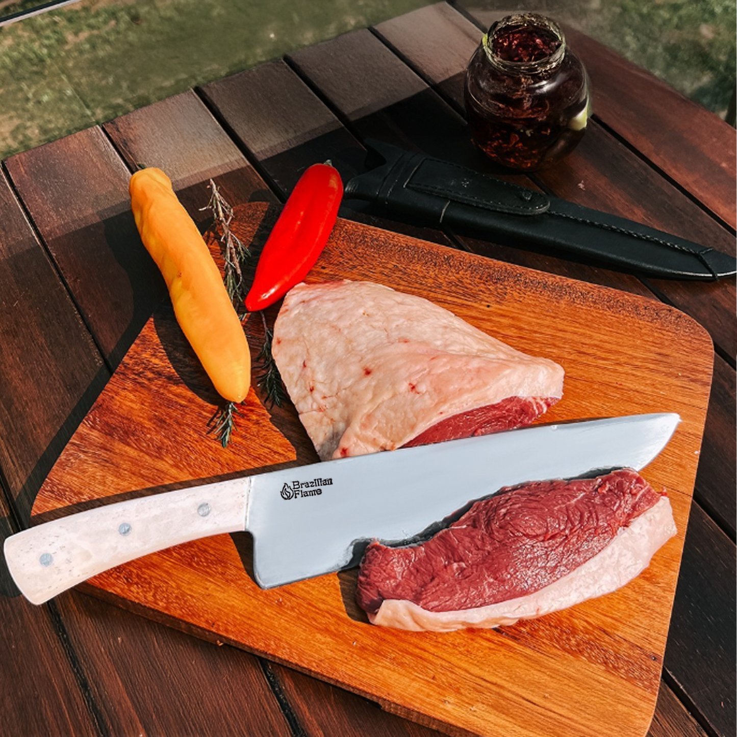 Faca de Picanha Flame Chef Brasileira
