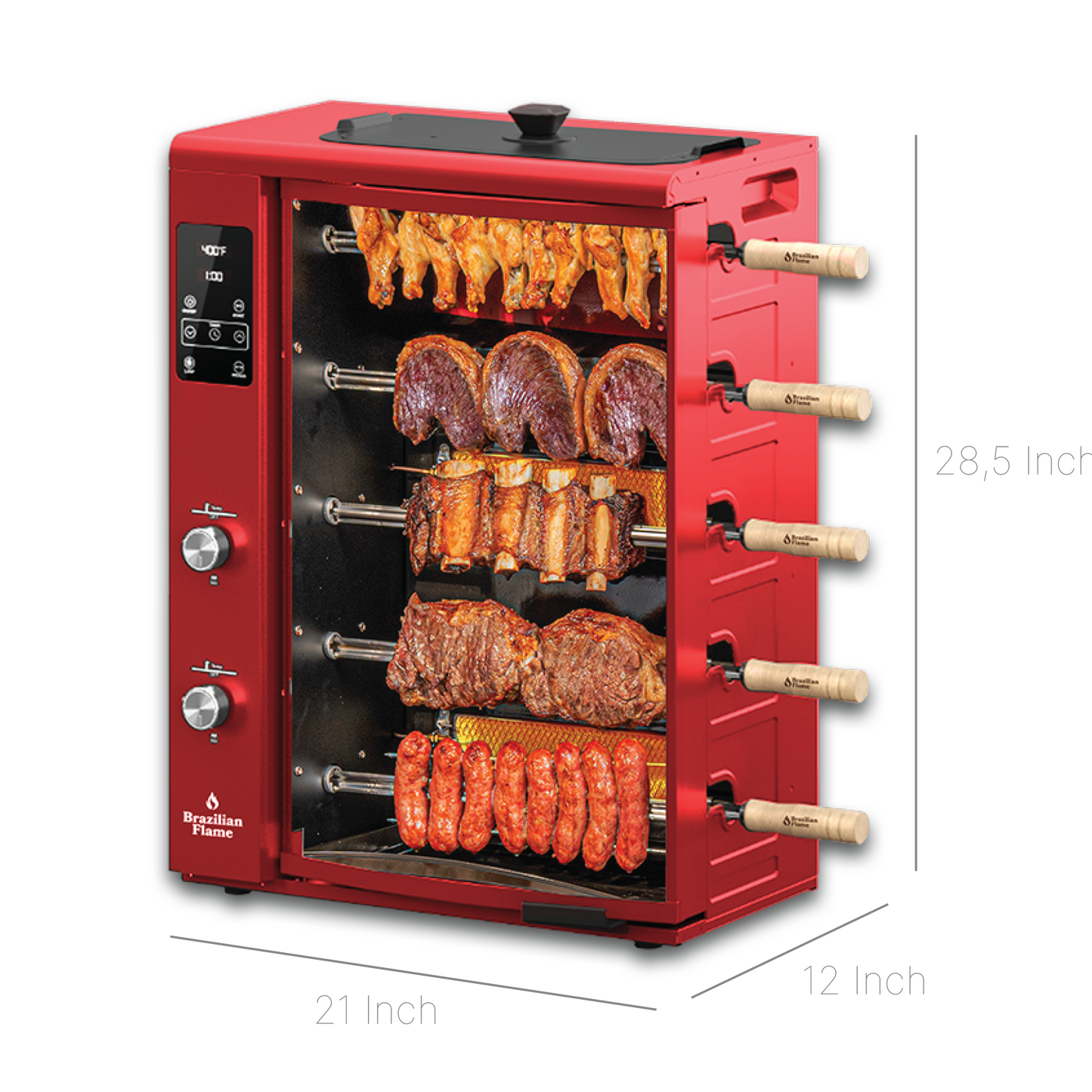 PRE-ORDER ONLY - FOGO SERIES Rotisserie Gas Grill w/5-Skewers by Brazilian Flame®