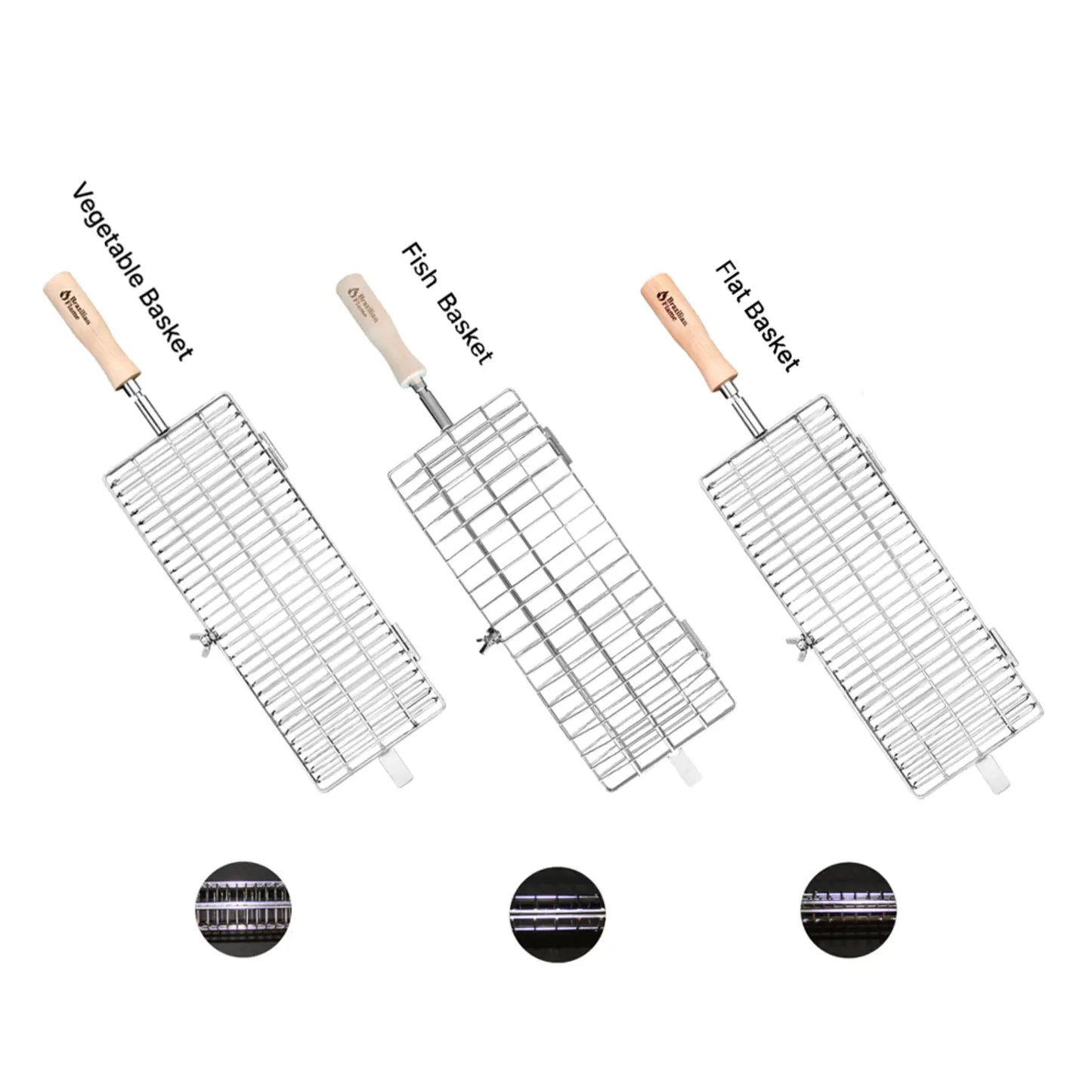 Conjunto de cesta brasileira Flame Grill