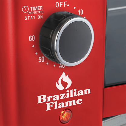 Brazilian Flame Rotisserie Electric Oven w/2-Skewers RED - Churrasco® Series