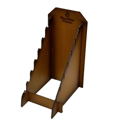 Premium Brazilian Wood Knife Stand - Display for Knives