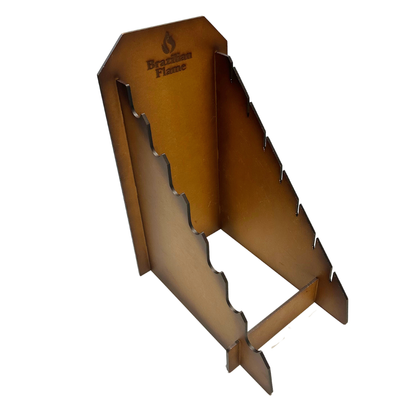 Premium Brazilian Wood Knife Stand - Display for Knives