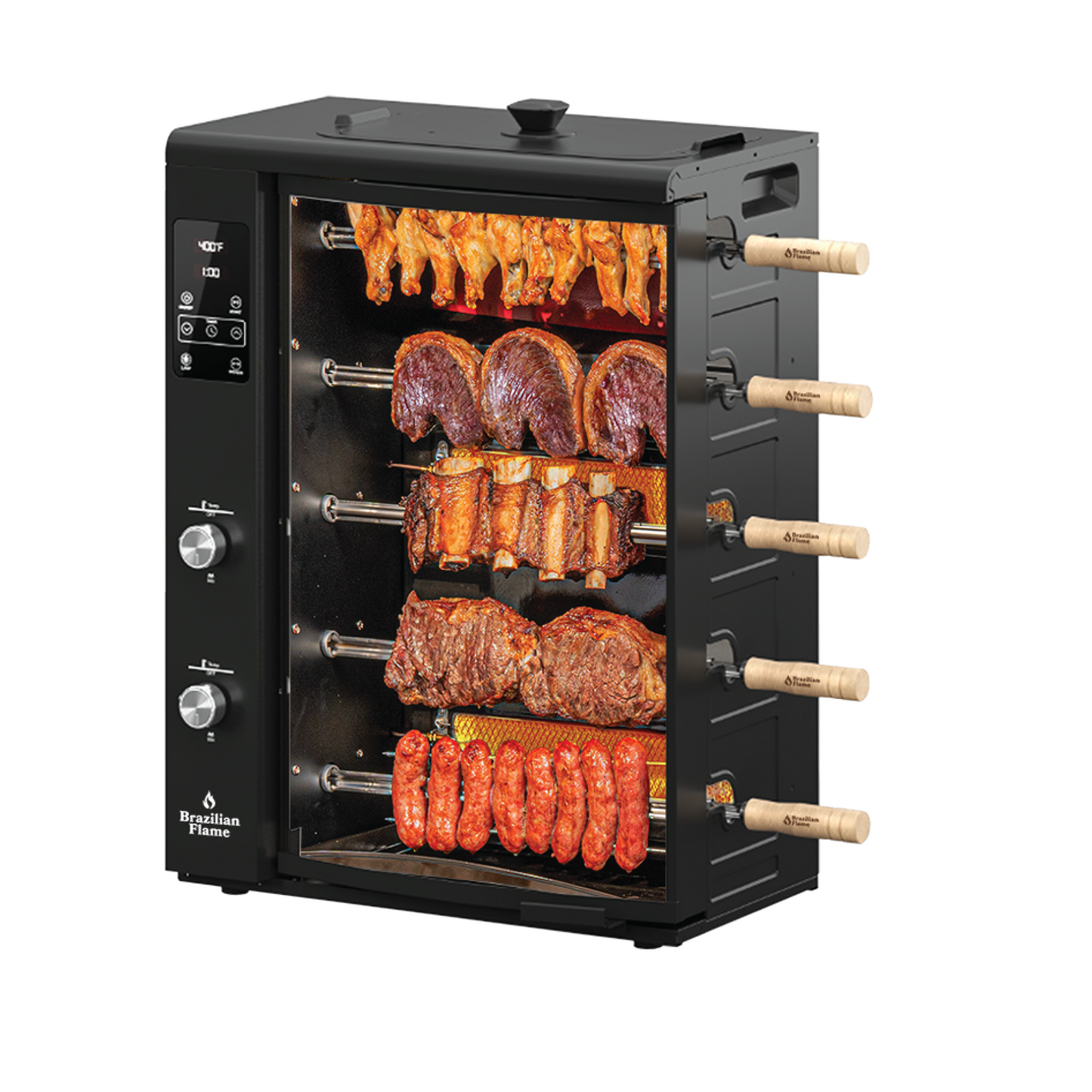 PRE-ORDER ONLY - FOGO SERIES Brazilian Flame® Rotisserie Gas Grill w/5-Skewers